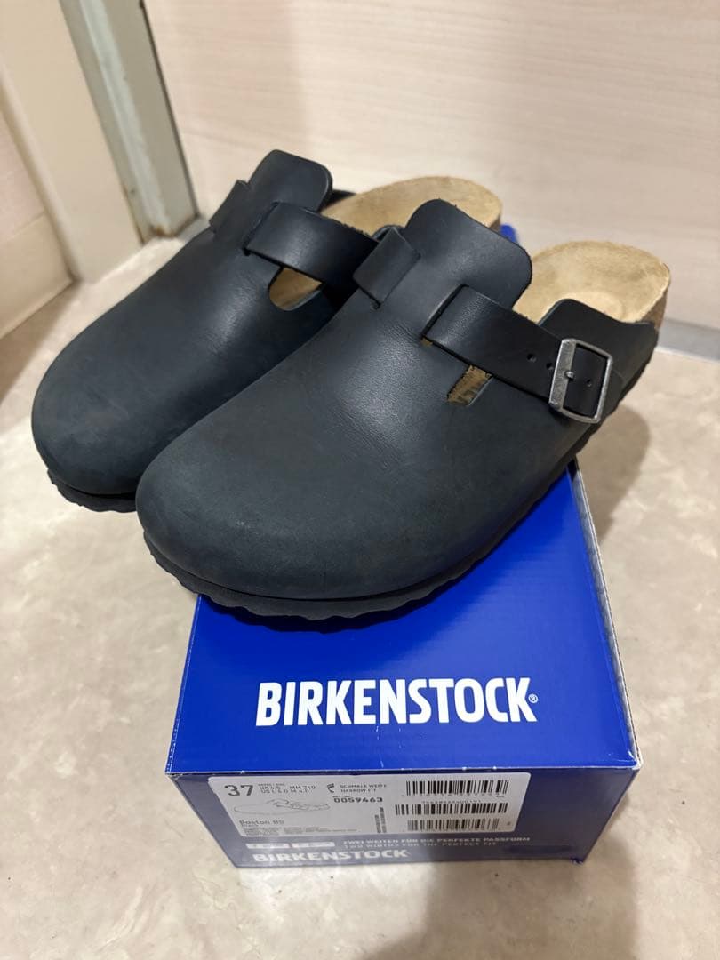 BIRKENSTOCK ボストン BOSTON オイルドレザー　ブラック　美品