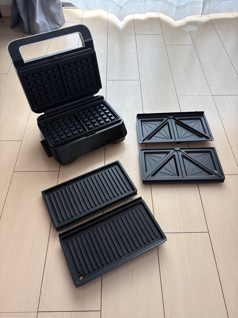 デロンギ マルチグリル ホットサンドメーカー ワッフル グリル プレート付き