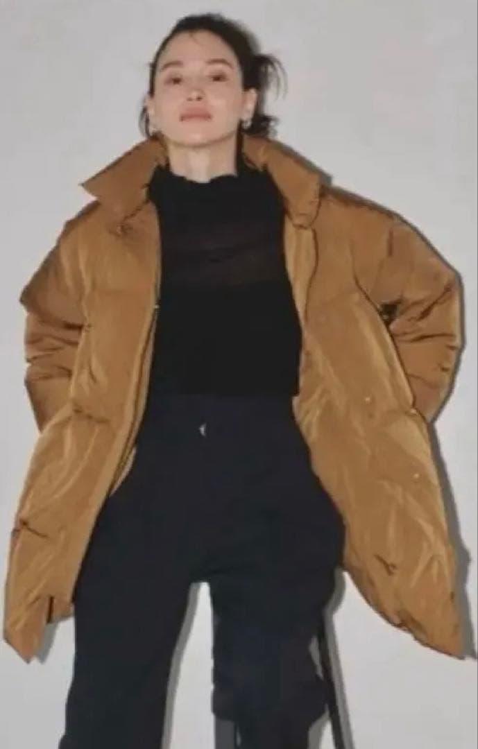 TODAYFUL スタンドカラーダウンジャケット 36 ブラウン