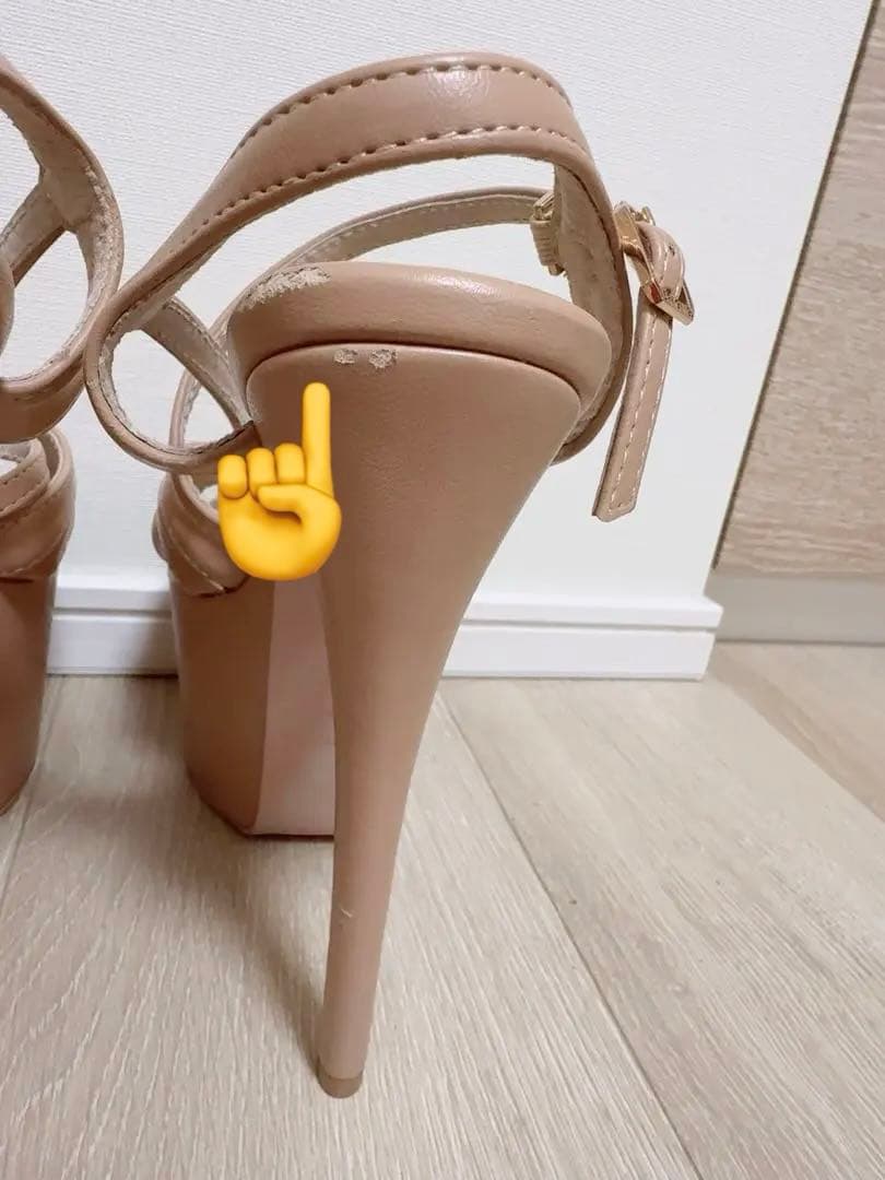 希少Jojo Bragais 16cmヒール サンダル Megan（ベージュ）