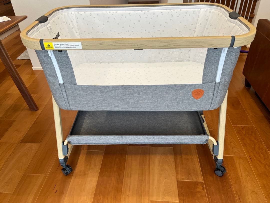 HZDMJ ベビーベッド 2024年モデル　グレー