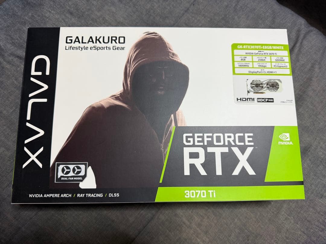 玄人志向 RTX 3070 Ti WHITEモデル