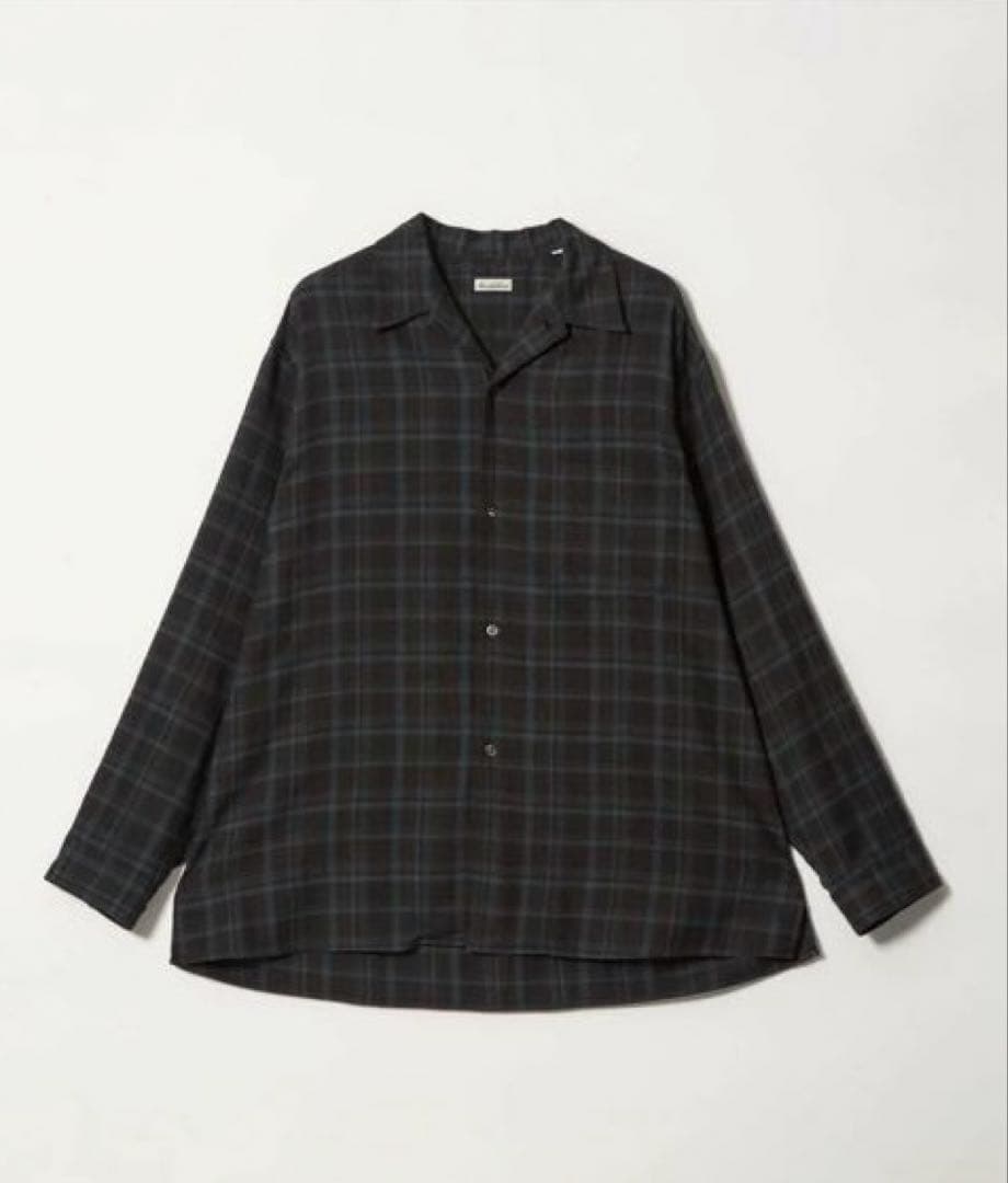 Steven Alanマドラスチェック オープンカラー シャツBOX 杉咲花