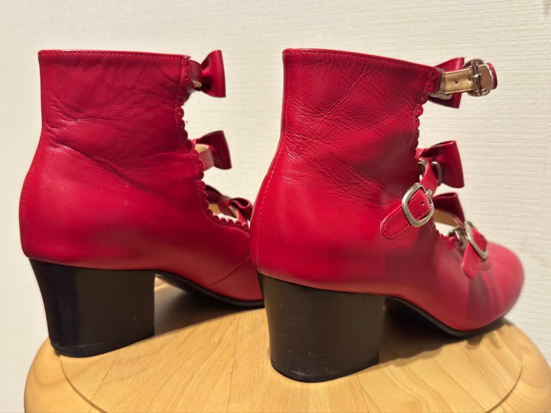 ルルゲッタ　leur getter3連リボンストラップシューズ