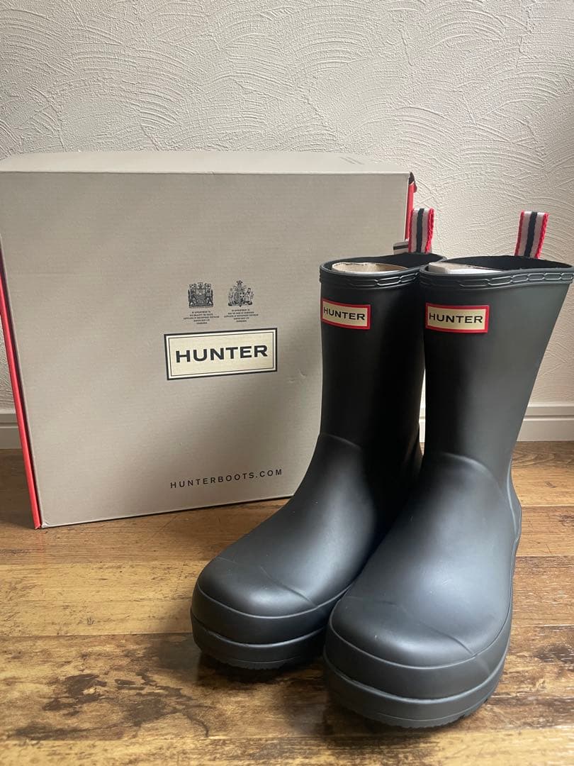 HUNTER ブラック レインブーツ 長靴