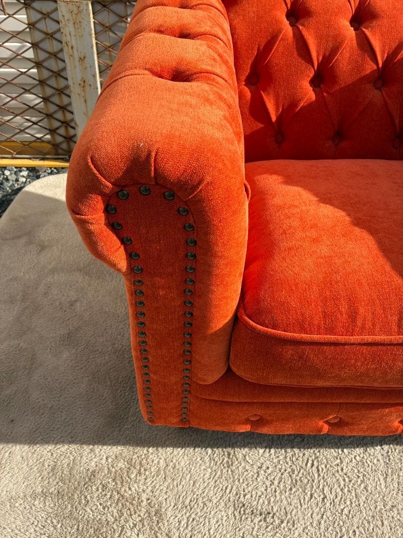 引取限定【美品】VINCENT ヴィンセント アンティーク調 1人掛けソファ