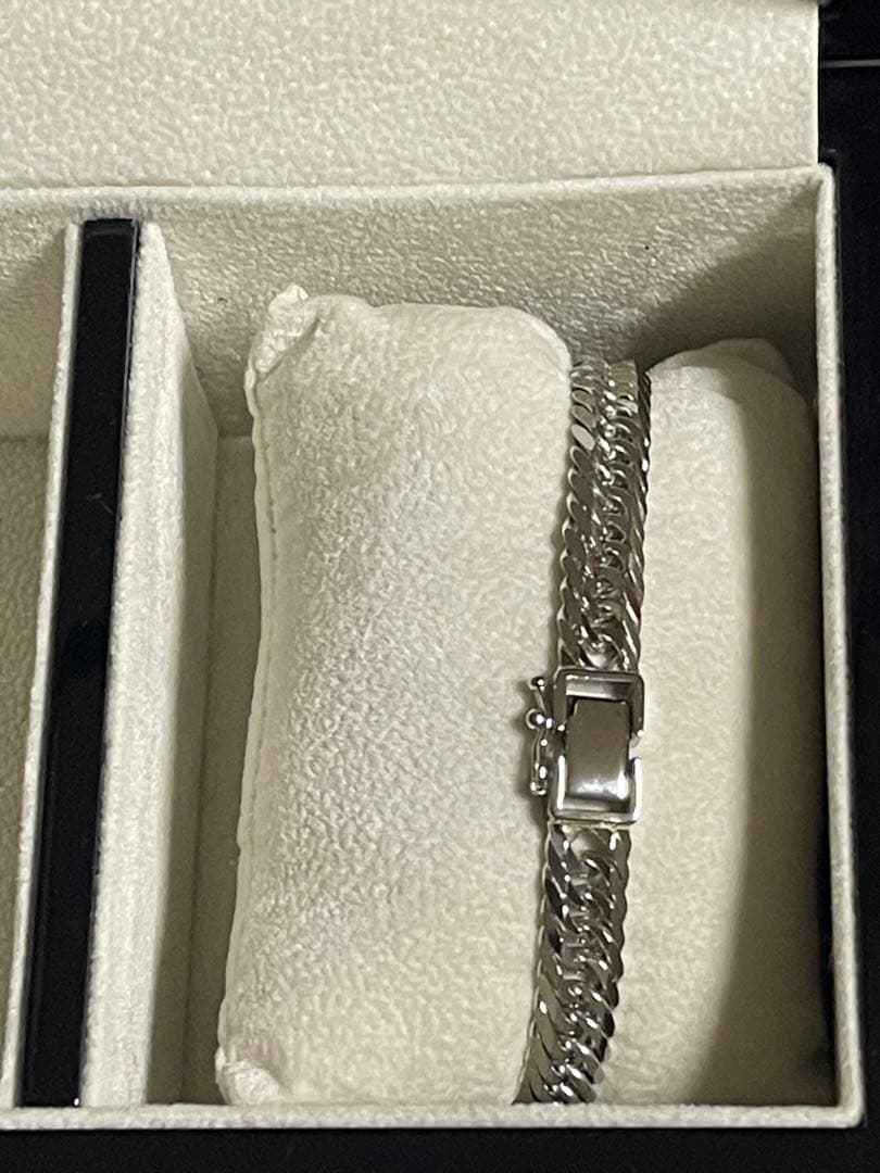 喜平 ブレスレット Pt900 トリプル 8面 31.6g 18cm