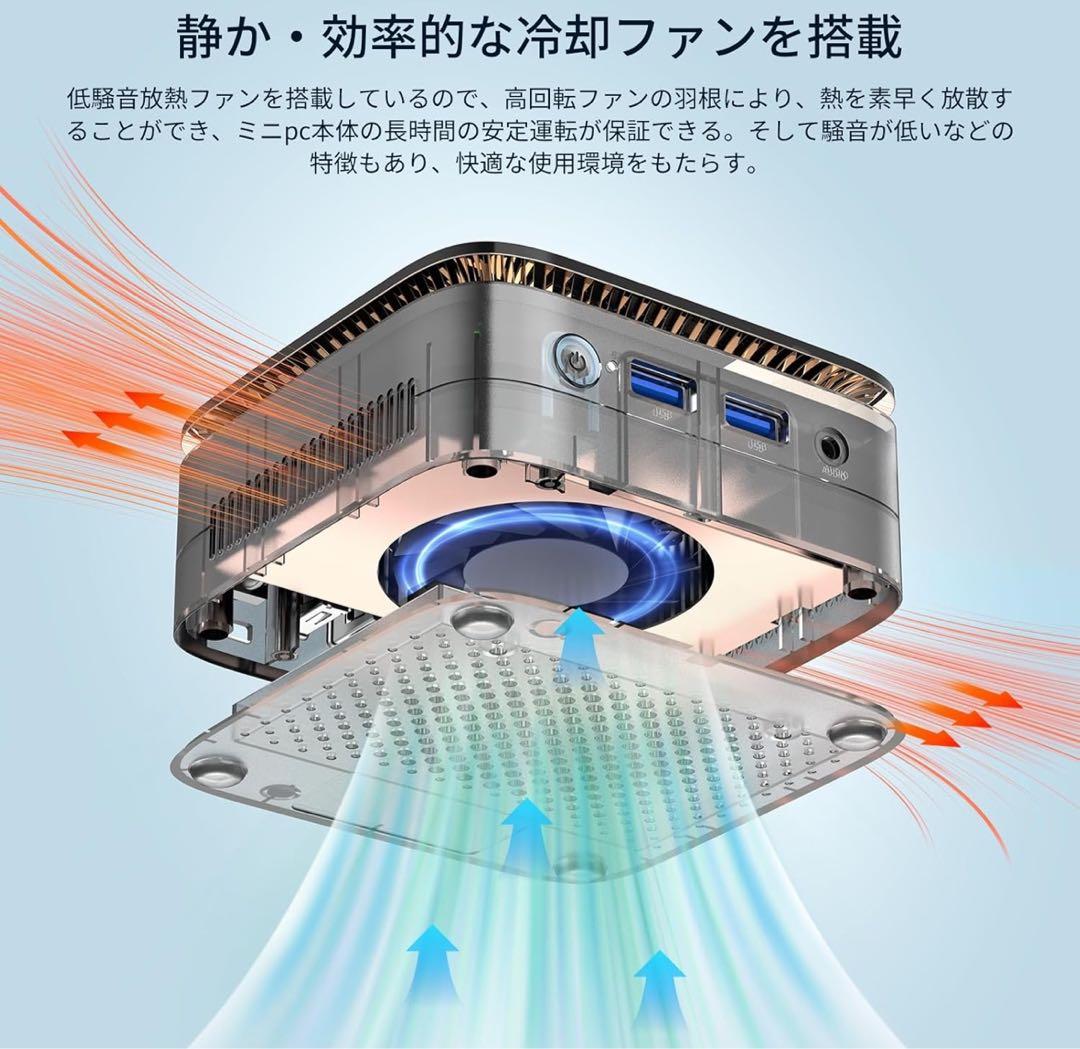 ミニpc 最大3.60GHz 4C/4T mini pc インテル N97