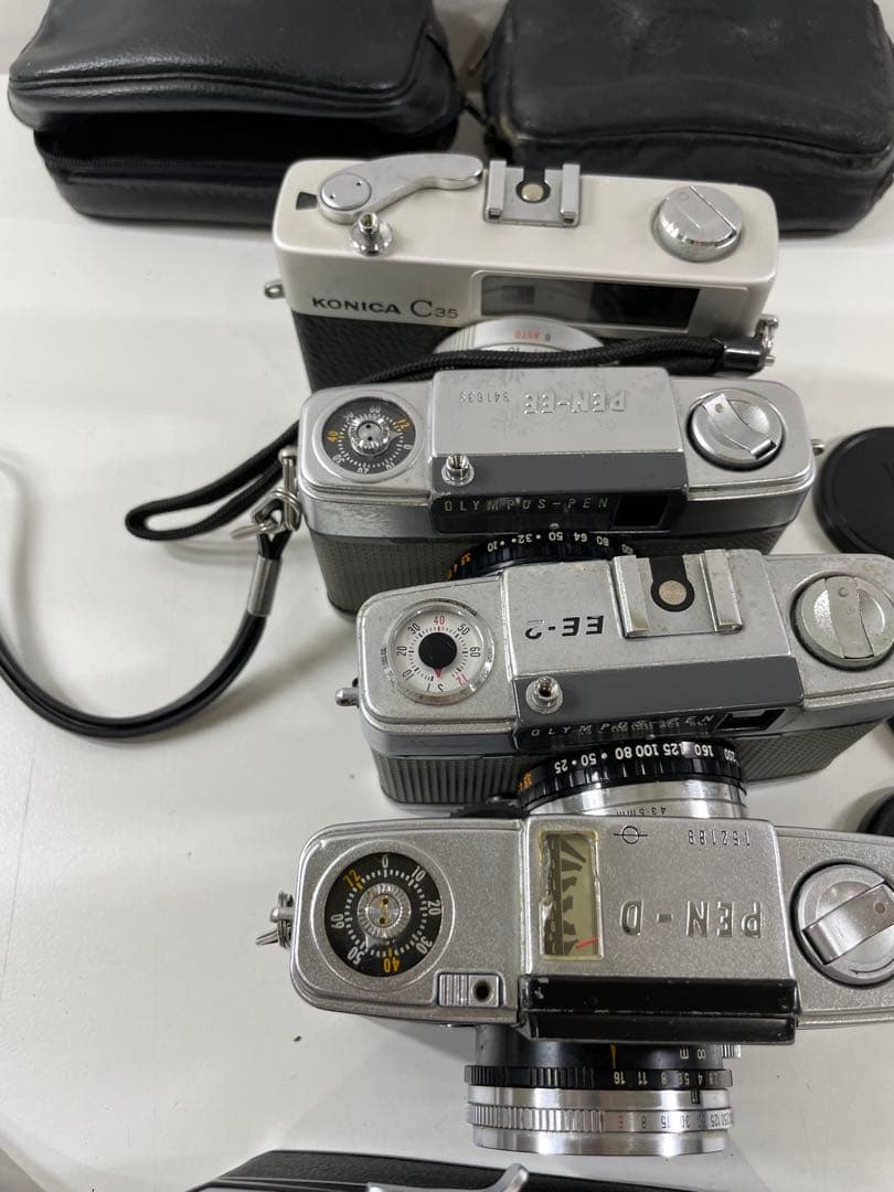 フィルムカメラ コニカC35OLYMPUSPEN-EE D 5台まとめ売 現状品