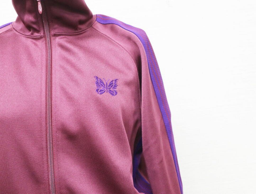 ニードルズ　トラックジャージ　ワインレッド　パープル
