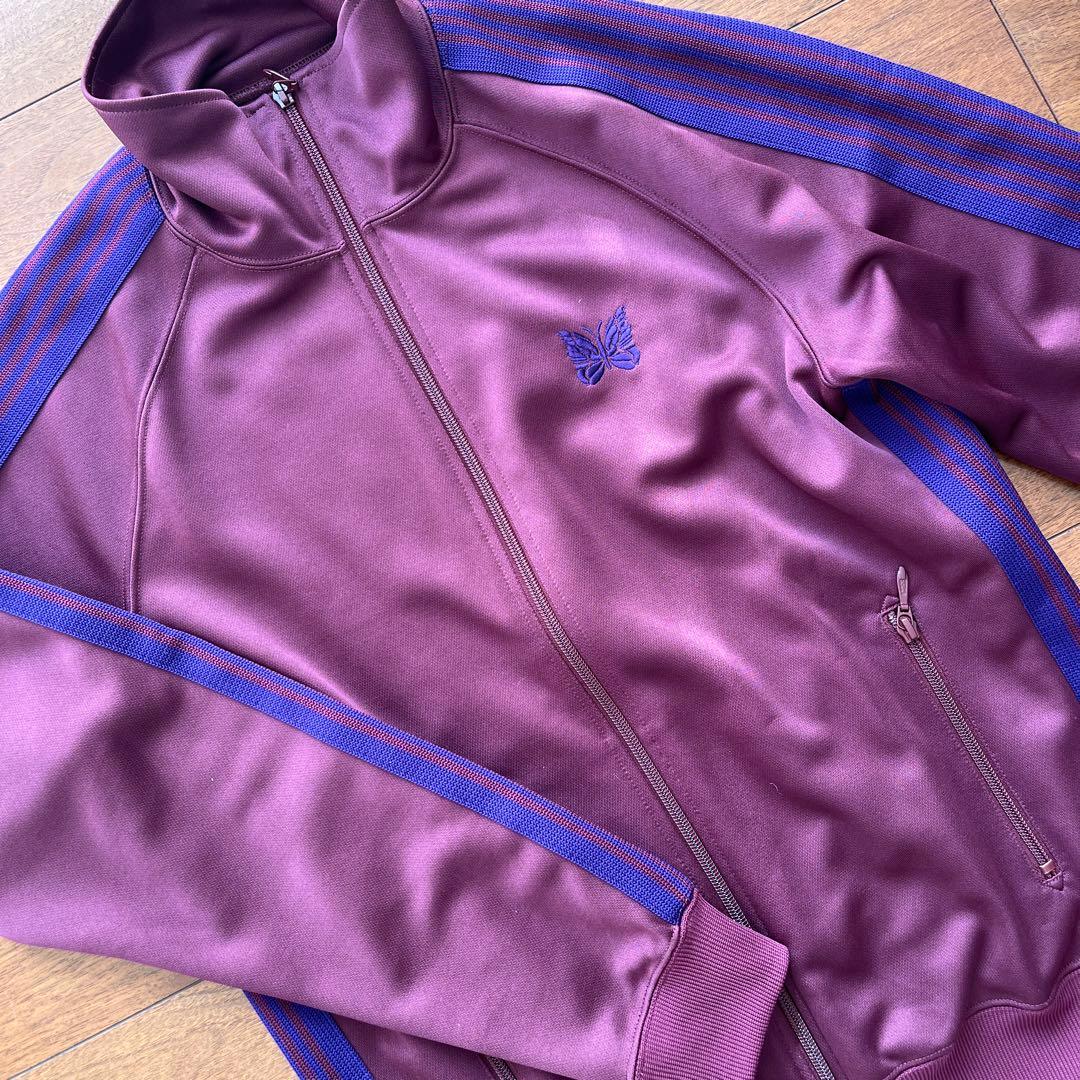 ニードルズ　トラックジャージ　ワインレッド　パープル
