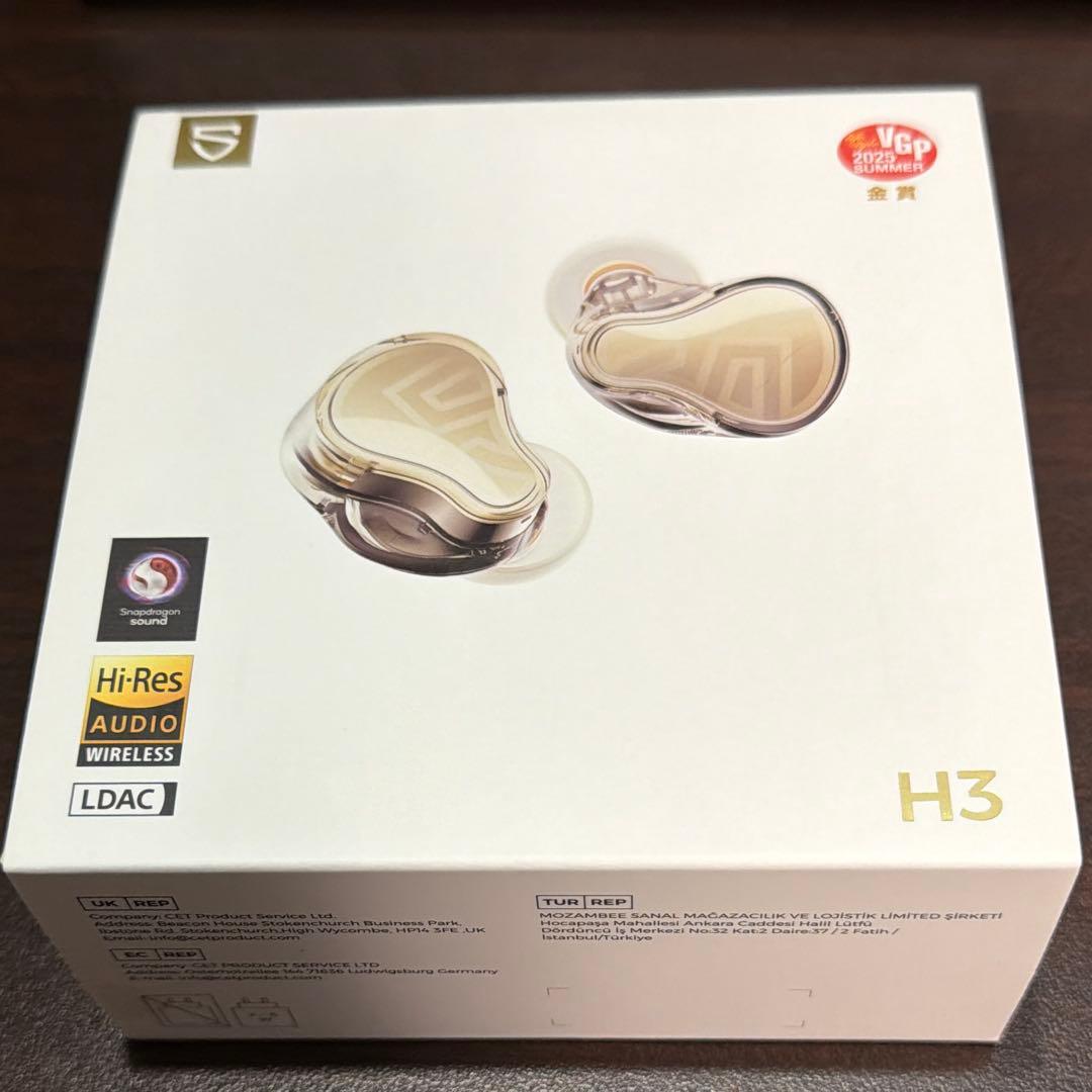 SOUNDPEATS　H3 ワイヤレスイヤフォン ハイレゾ対応　ケース付き