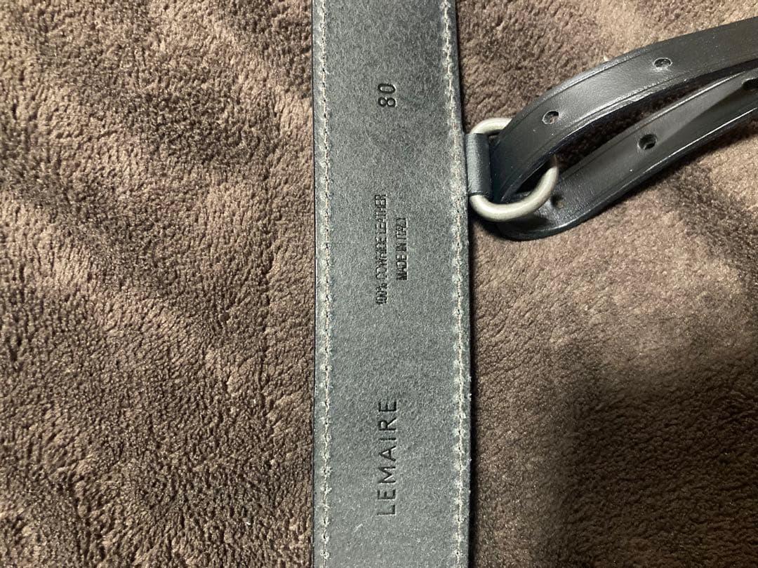 LEMAIRE equestrian belt 80cm black ルメール