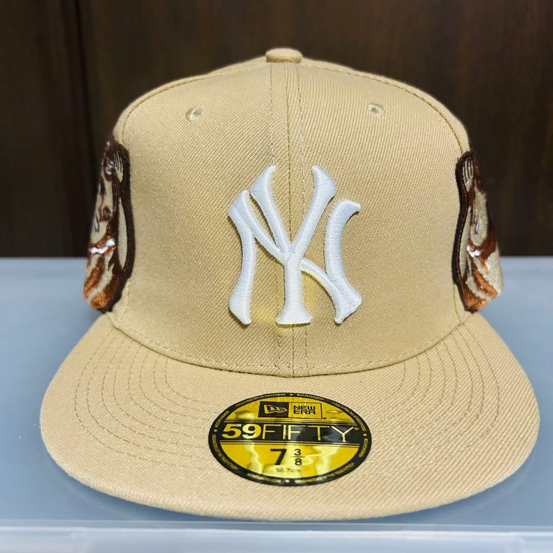 r*様 新品　New Era 59FIFTY ベージュキャップ 天使刺繍