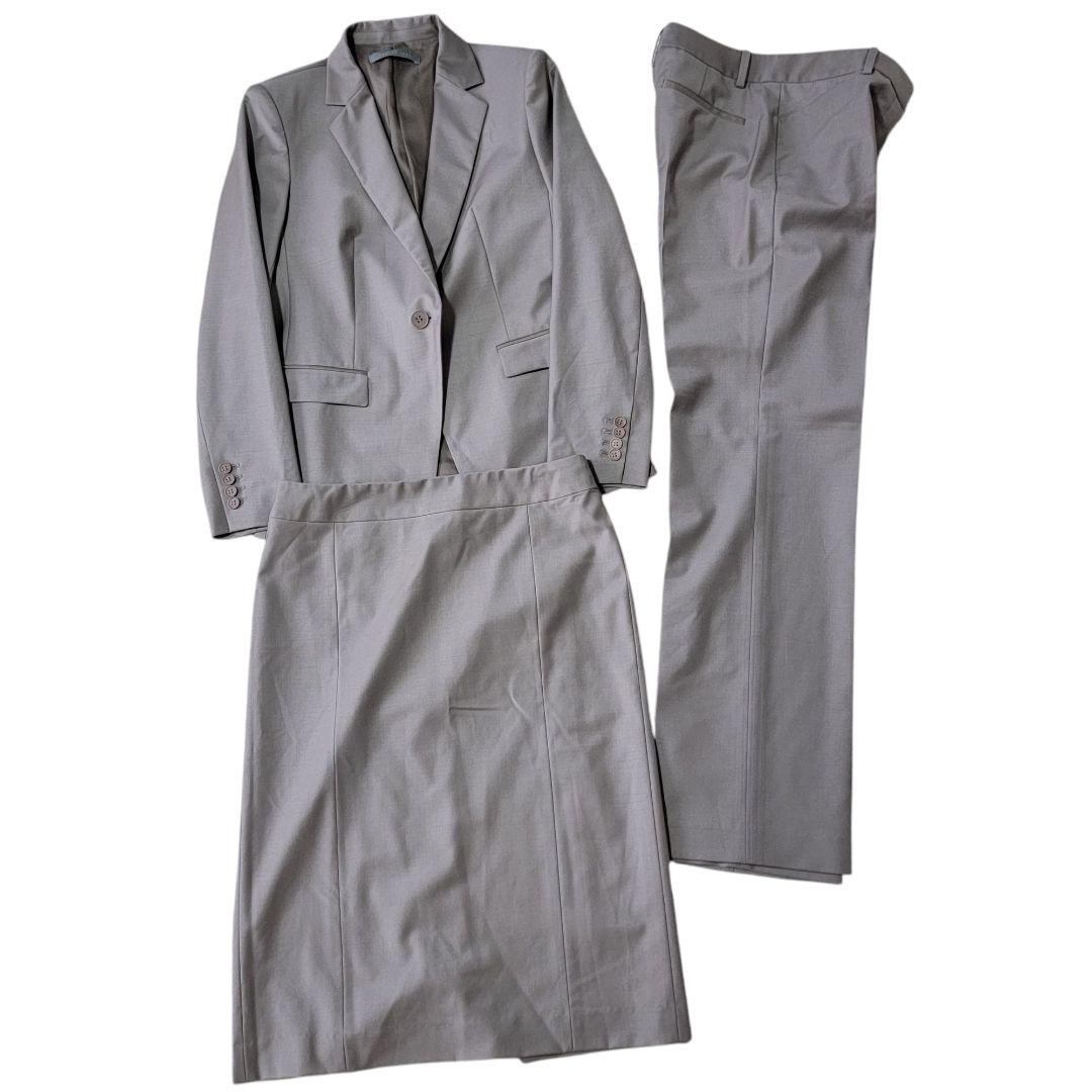 ほぼ未使用 セオリーリュクス グレージュ 2点 L スーツ スカート