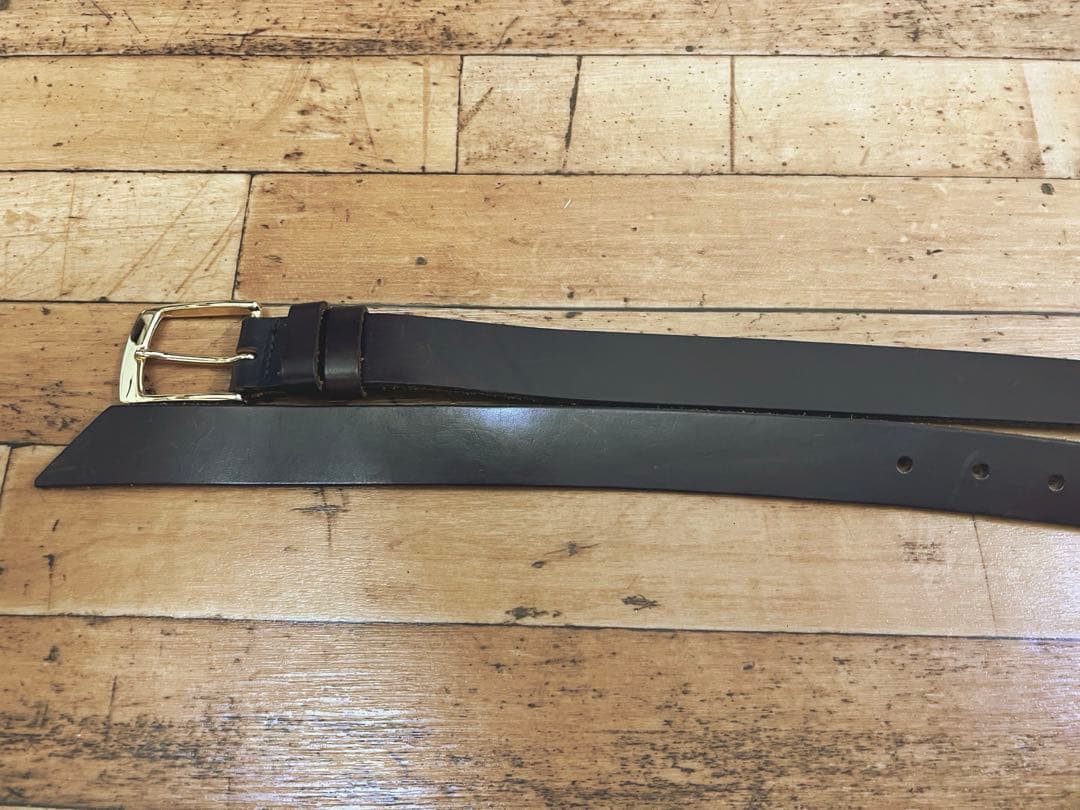 【美品】ウィムガゼットwhim gazette カーフレザーベルト２本セット