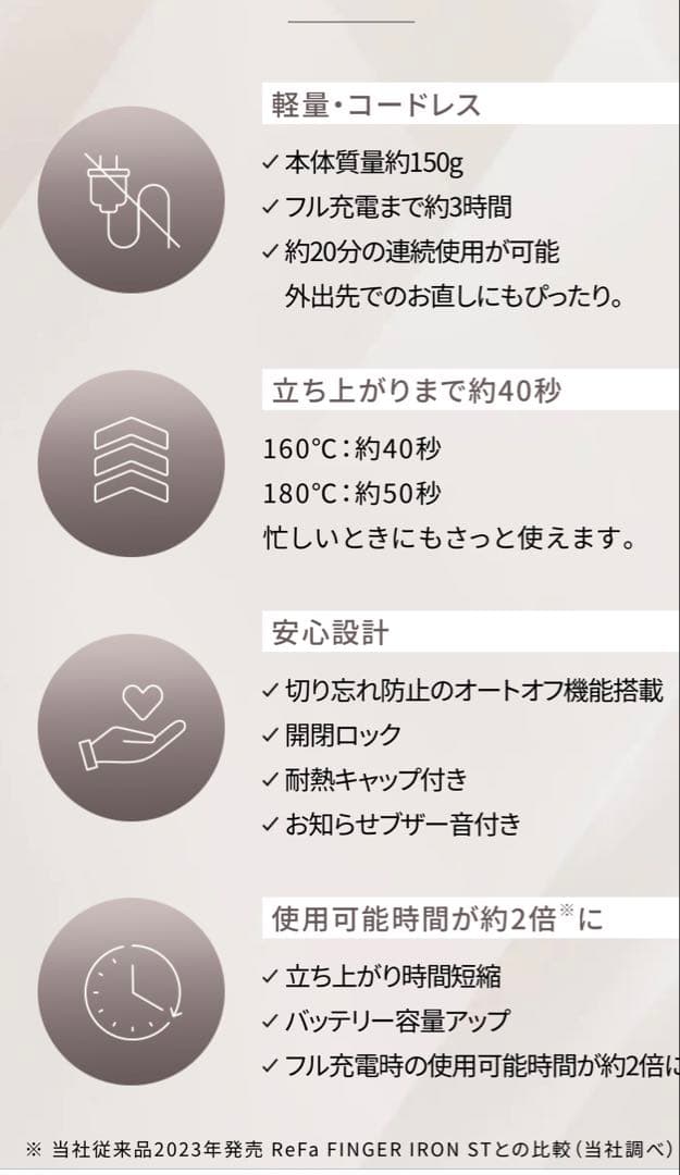 リファ　リファフィンガーアイロン ST 6