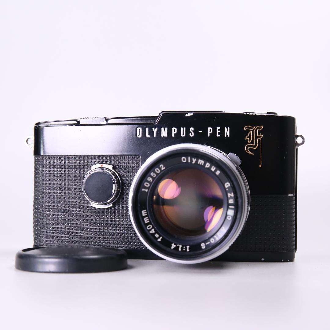 ☆良品☆OLYMPUS PEN F 40mm F1.4　花文字ブラック　＃507