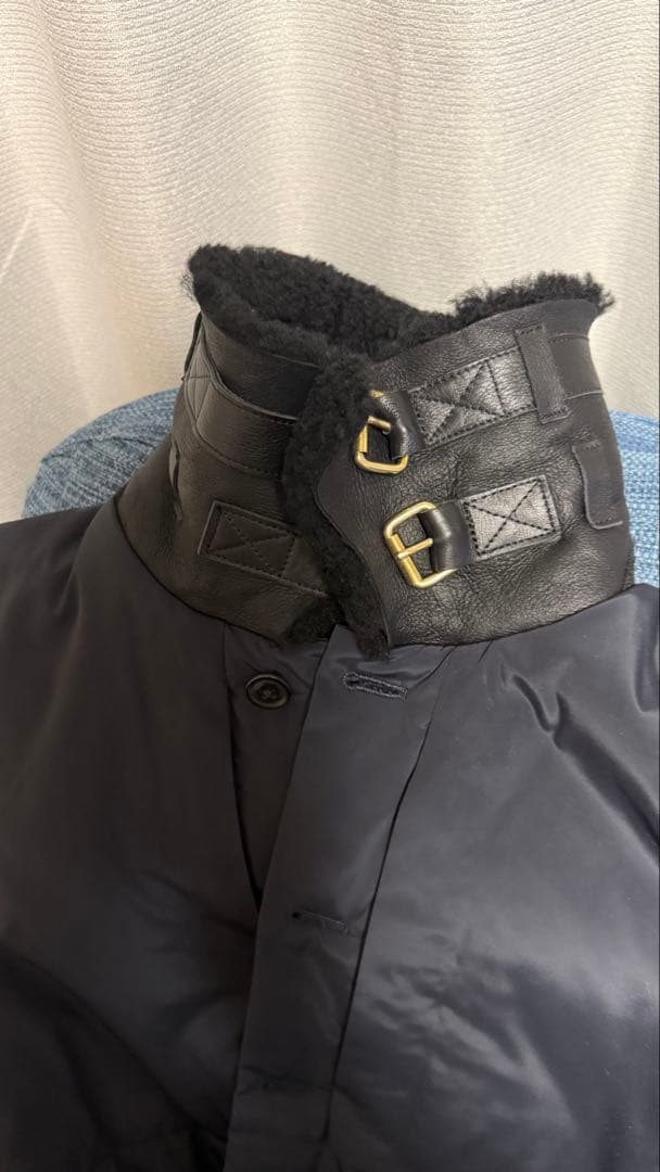 Paul Smith ネイビー ムートン襟ジャケット