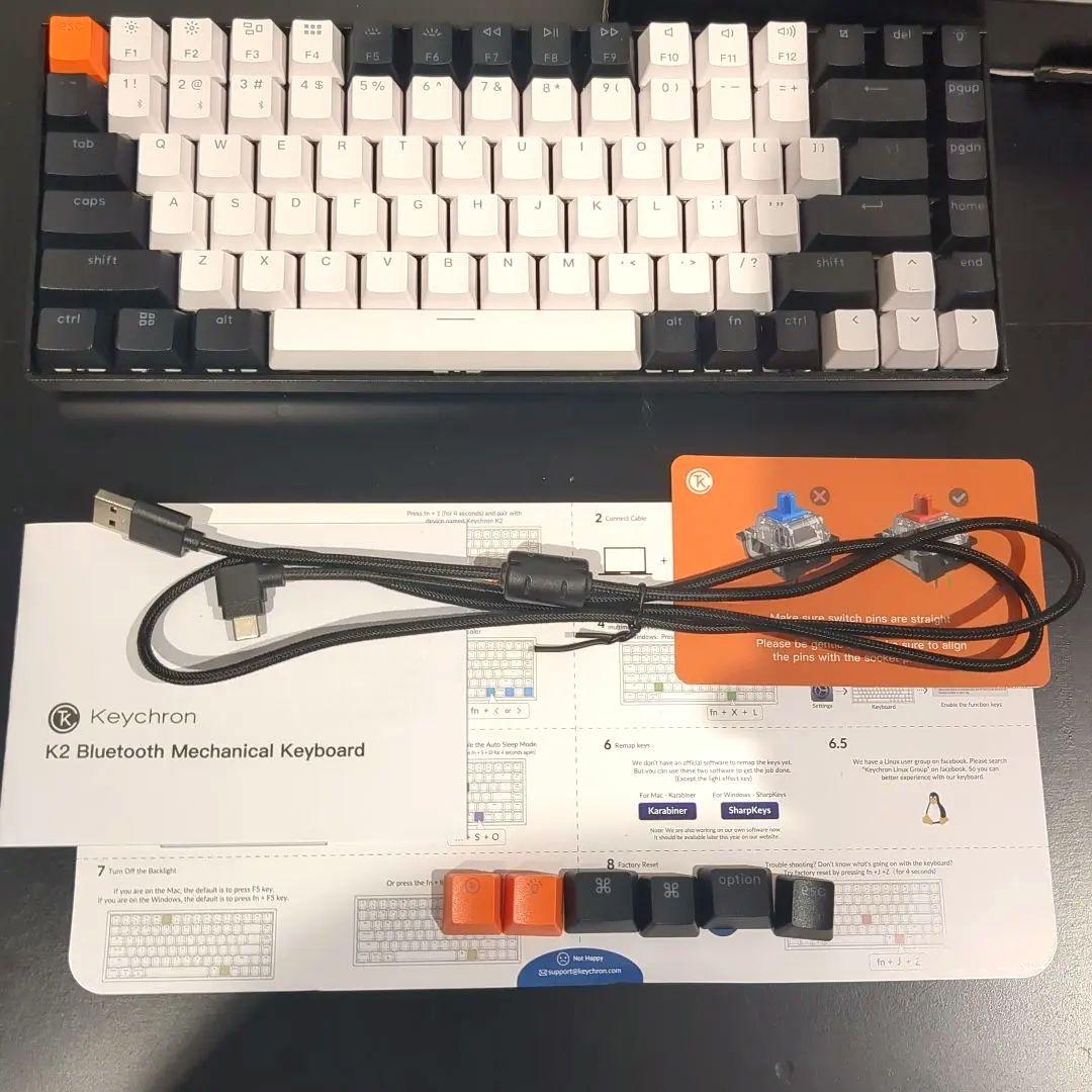 Keychron K2 V2 メカニカルキーボード 赤軸 US配列