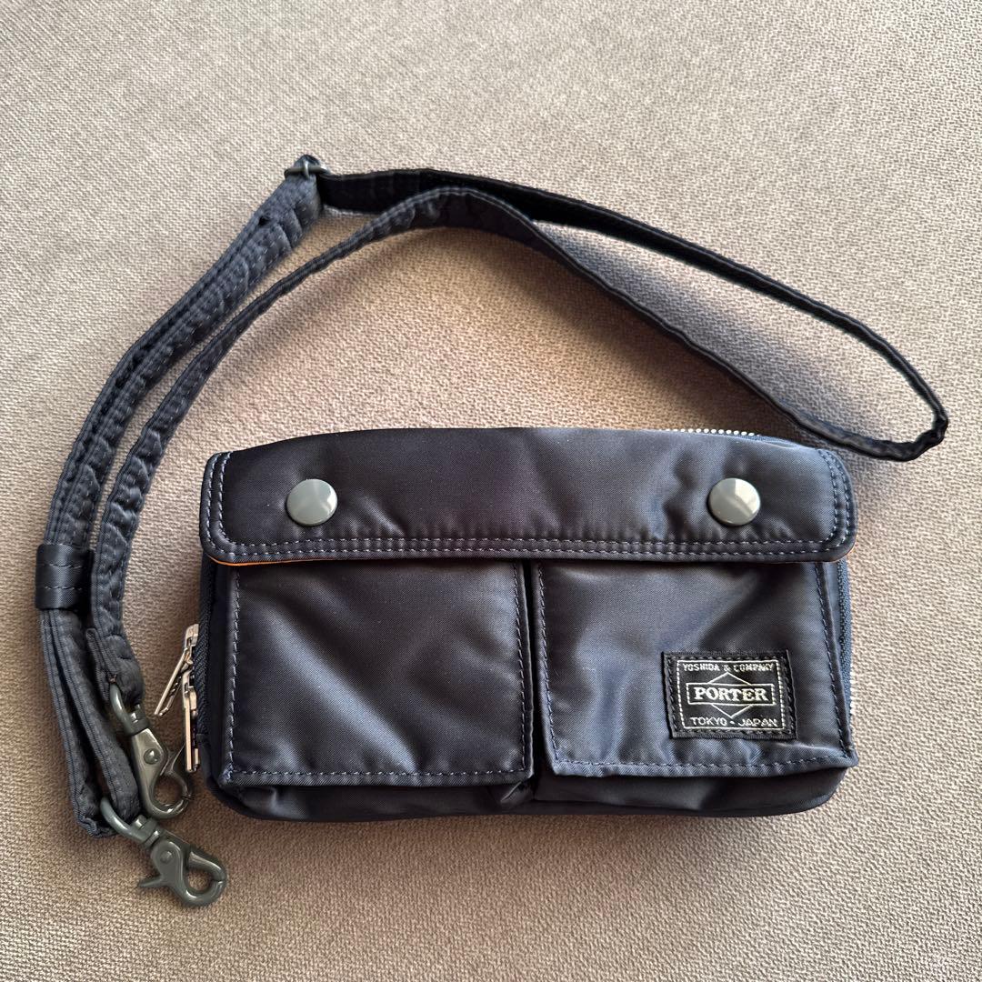 HEAD PORTER ネイビー タンカー　ショルダーバッグ