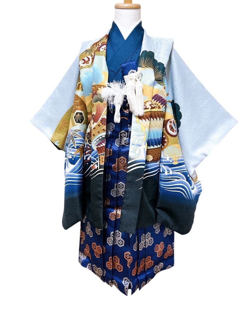 グレー系♡七五三　5歳　男の子　フルセット　一式　青