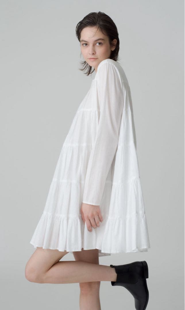 【美品】Merletteマーレット SOLIMAN ティアードワンピースXS