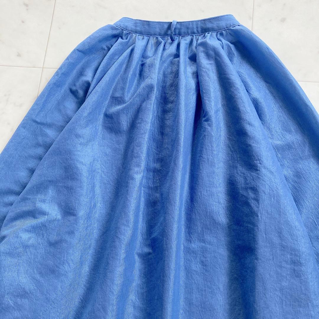 極美品　スローブイエナ　ボウタイブラウス　リボン　青