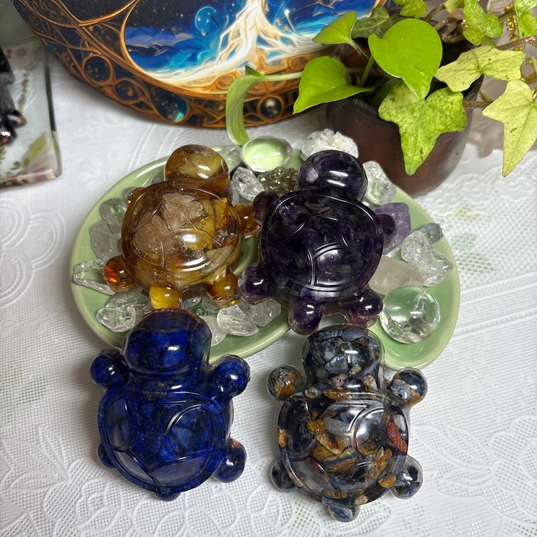 みかつき様☆ オーダー☆専用ページ オルゴナイト六角錐 3A高品質ラピスラズリ