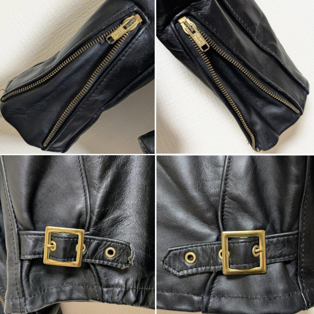 Schott 642 USA製 シングルライダース ジャケット 42 ライナー付