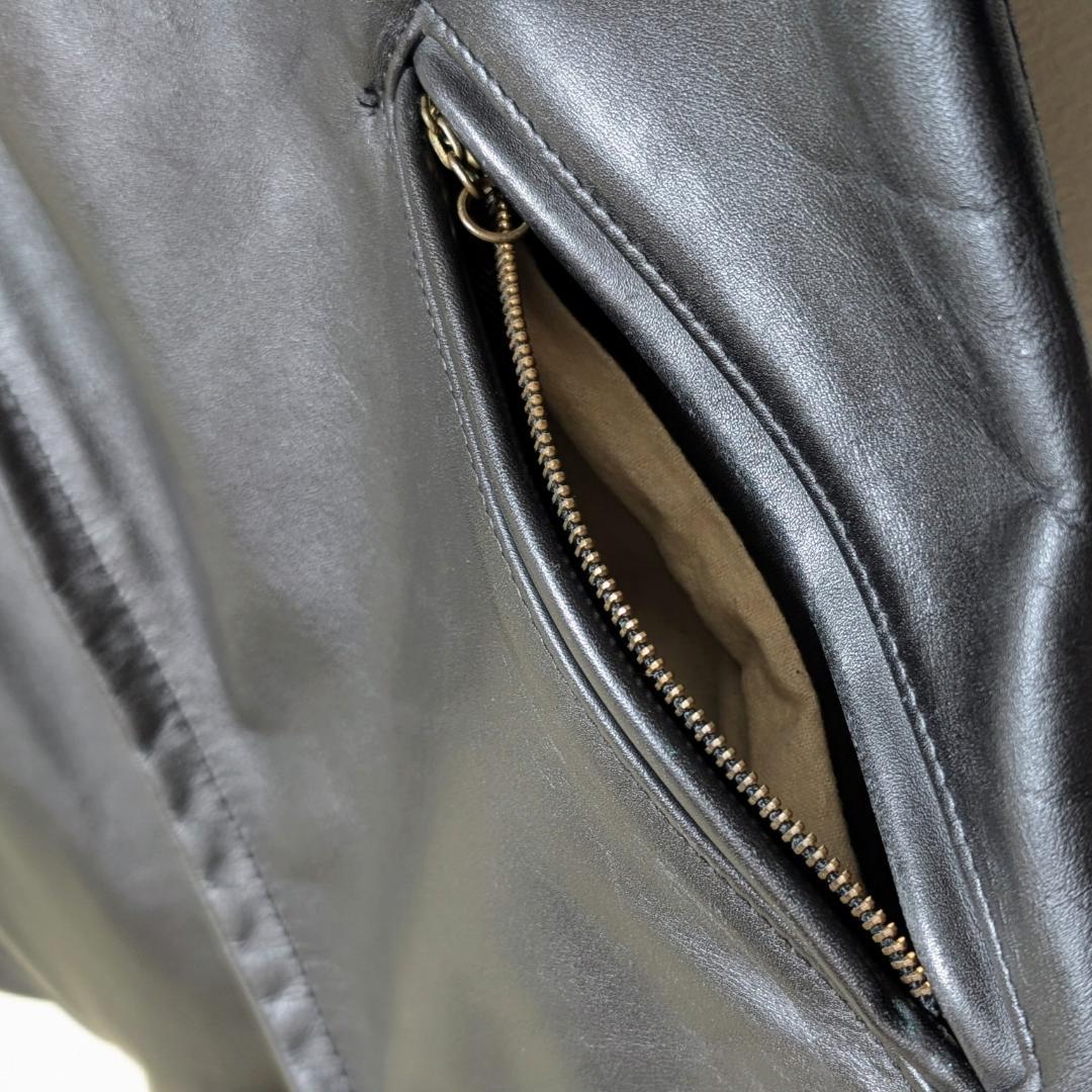 Schott 642 USA製 シングルライダース ジャケット 42 ライナー付