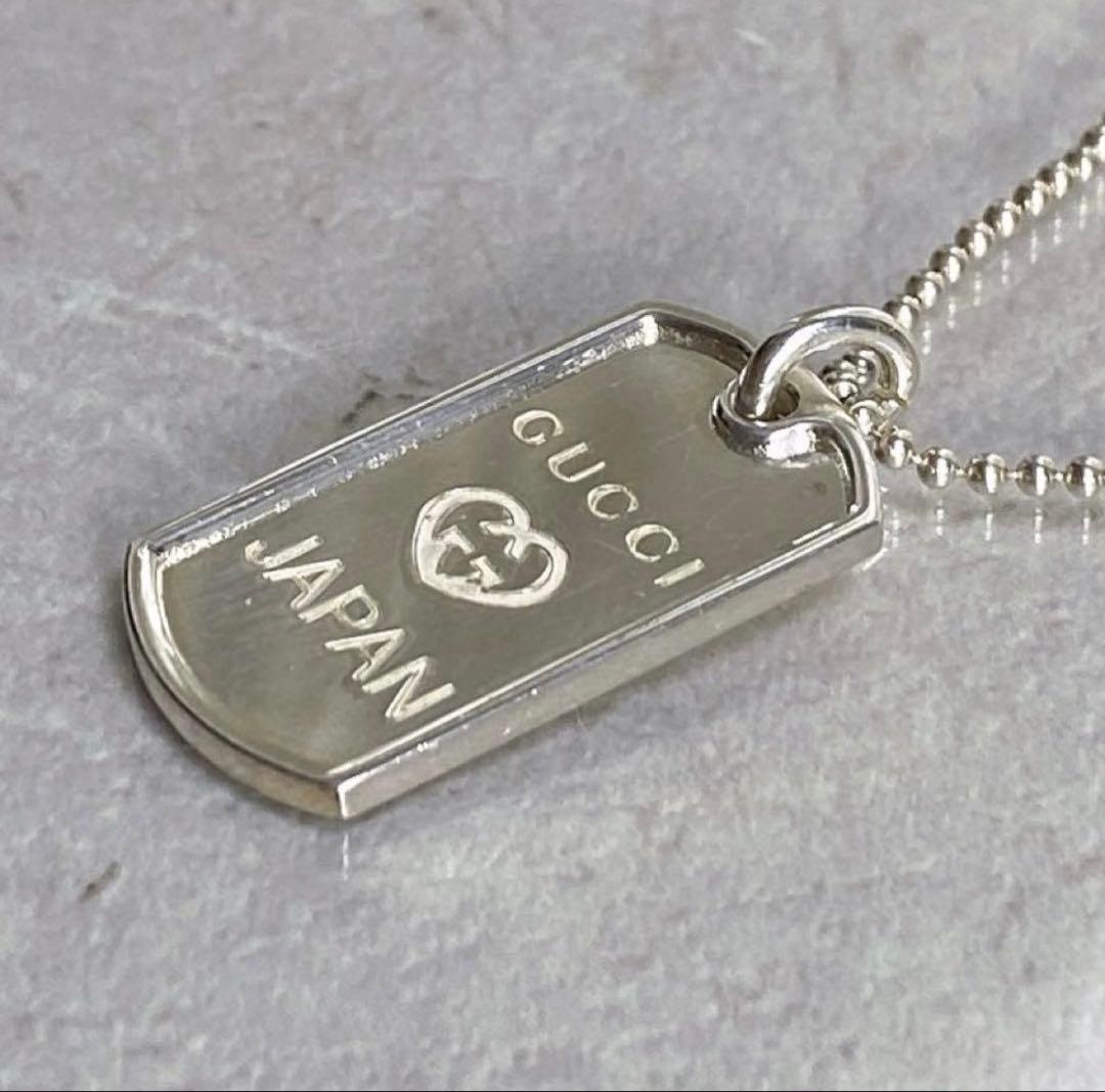 GUCCI 925 プレートネックレス