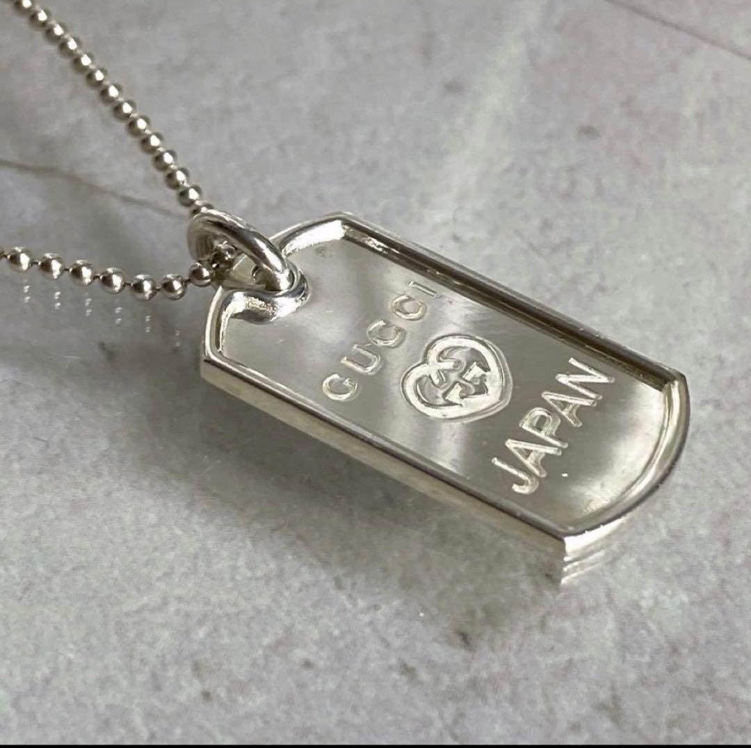 GUCCI 925 プレートネックレス