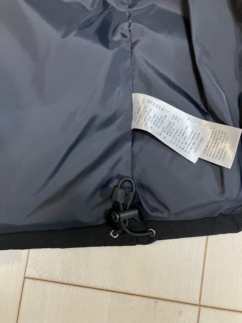 【美品】DANTONフード ブラックダウンジャケット黒サイズSレディース試着のみ