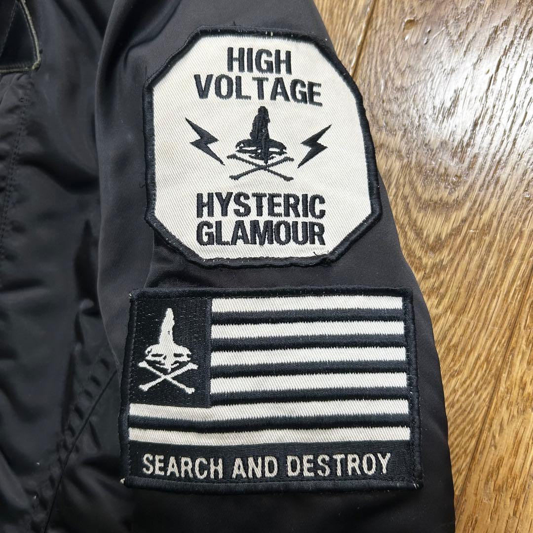 ヒステリックグラマー　N-3B ミリタリーコート　ワッペン付　プリマロフト