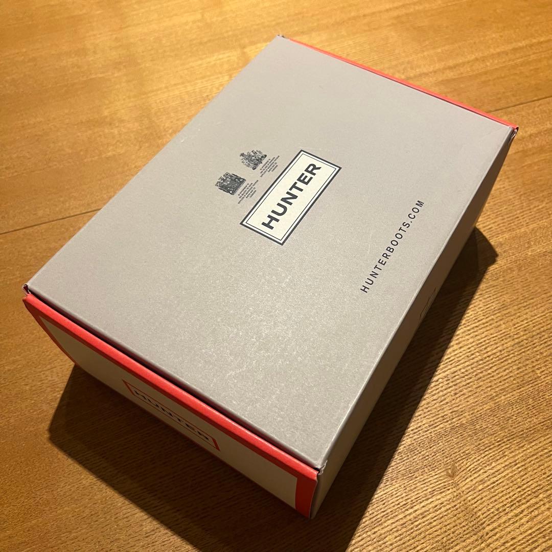 【美品・現行品】HUNTER ハンター　レインシューズ　ローファー　ブラック