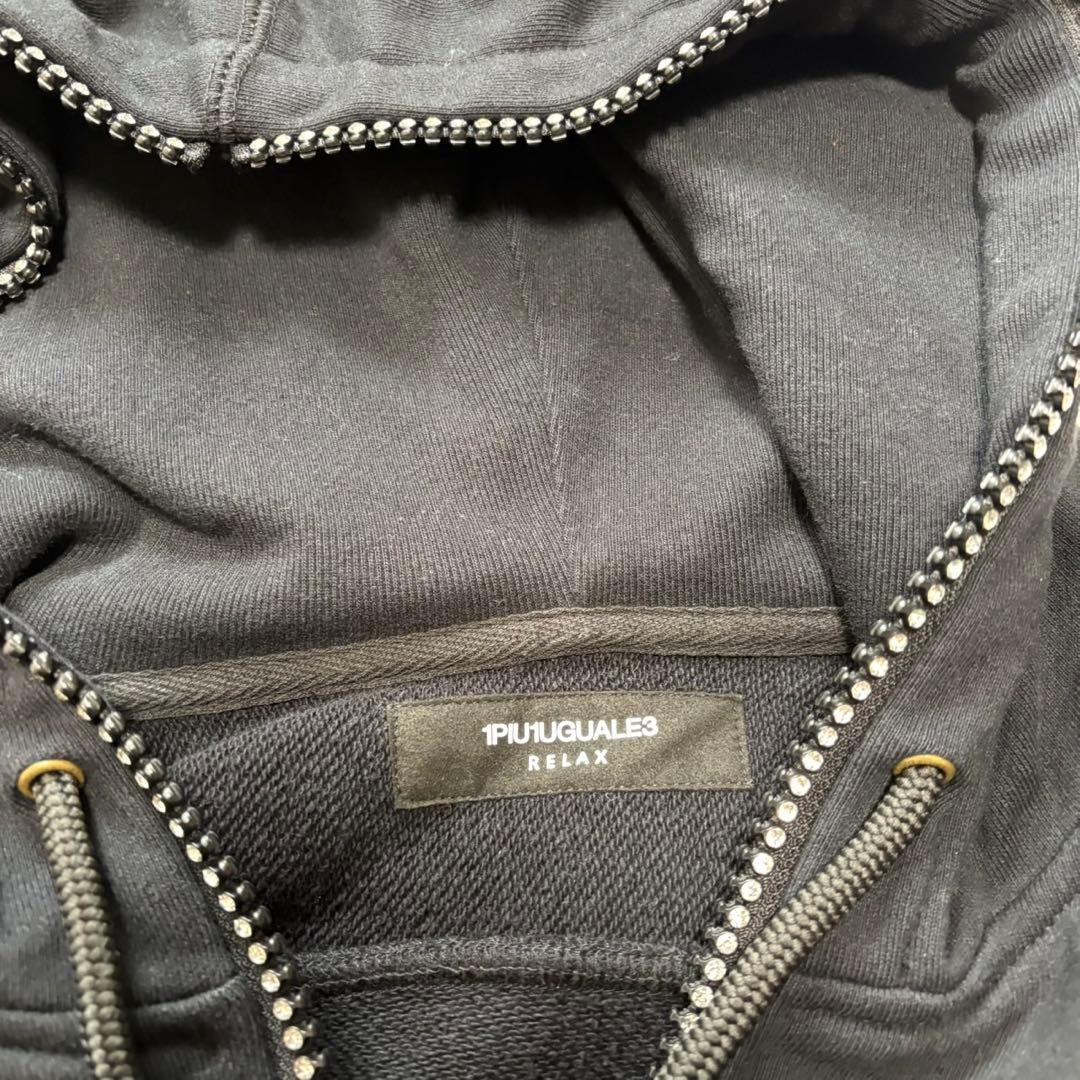 ウノピュ　リラックス　パーカー　ラインストーン　XL