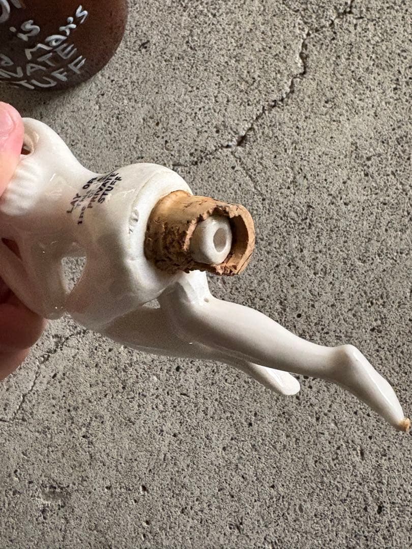 【希少】50年代ピンナップデキャンタ　陶器　ヴィンテージ　ミッドセンチュリー