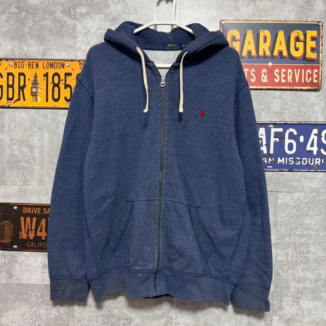 m*g様 POLO RALPH LAUREN ジップパーカー XL フルジップ