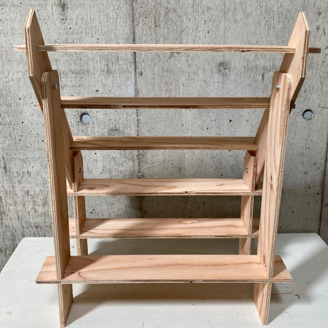 什器 ひな段スリム5段/背面1段/50幅/1台〈安価材〉イベント什器 店舗 什器