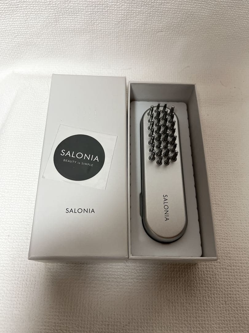 [新品未使用・送料無料] サロニア EMSリフトブラシ シルバー