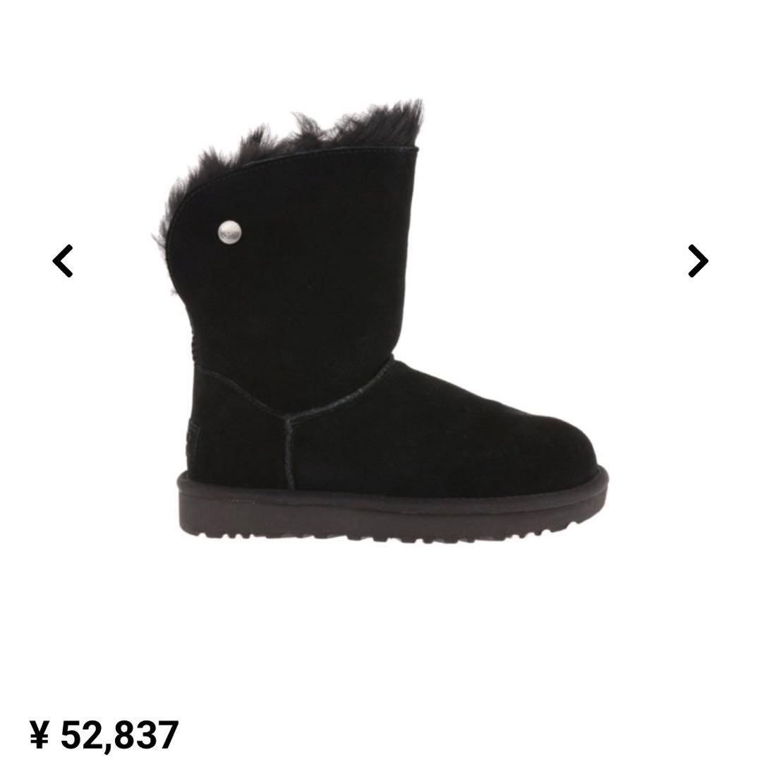 未使用品　UGG Valentina 'Black' ヴァレンティーナ　黒　25