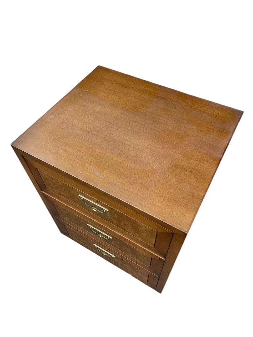 カリモク ドマーニ モーガントン オーク材 三段 チェスト キャビネット