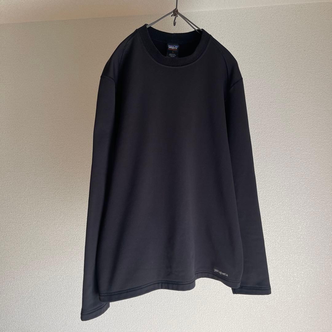 希少　パタゴニア　USA製　キャプリーン　スウェット　ブラック　L