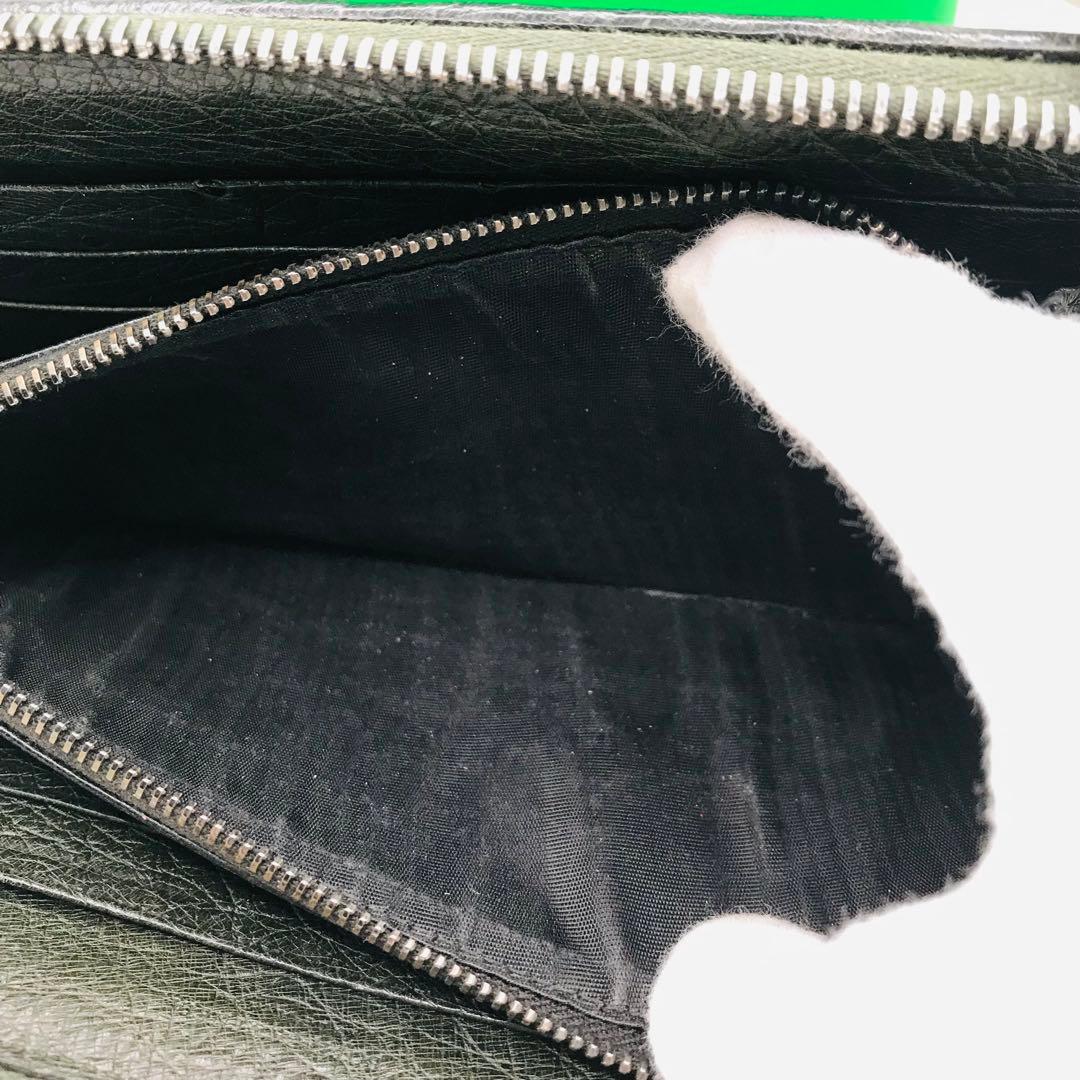 極美品✨BOTTEGA VENETA オーストリッチ イントレチャート 長財布