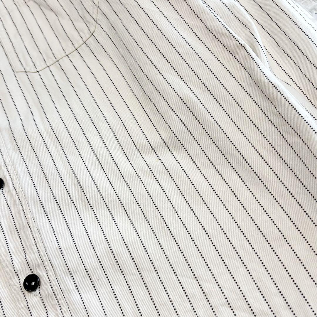 美品 SUGAR CANE ワークシャツ ウォバッシュ ホワイト サイズL相当