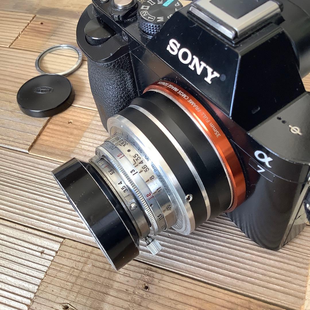 SONY α7用、改造レンズ(オリンパスワイドE 35㎜、f3.5) 限定1個