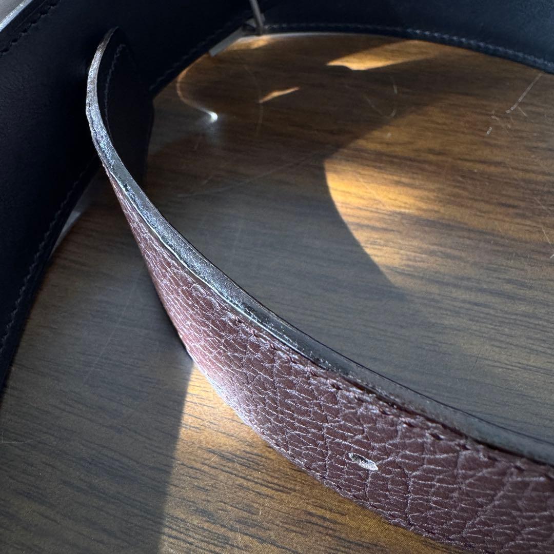 【美品】HERMES エルメス コンスタンス ベルト 90 黒/茶 リバーシブル