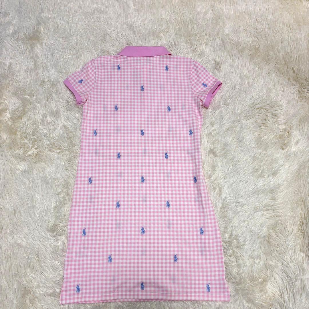 新品タグ付　ラルフローレン　160 XL ポロワンピース　ピンク