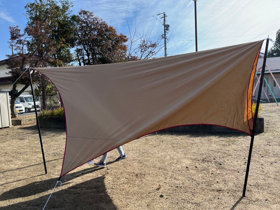 テンマクデザイン　ムササビウィング 13ft TC 焚き火バージョン タープ